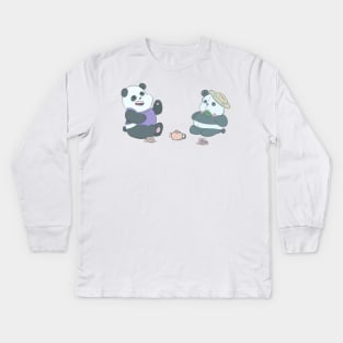 We Bare Bears - Panda Kids Long Sleeve T-Shirt